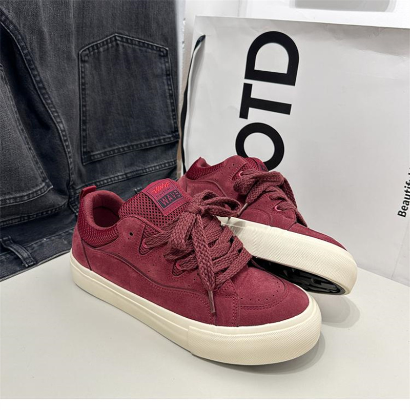 Men'S Shoes Target - Chaussures en toile rouges pour hommes