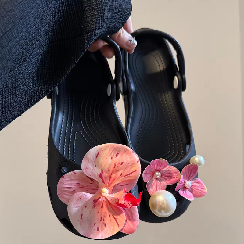 Men Shoes Elegant - Sabots de ballet rétro à fleurs