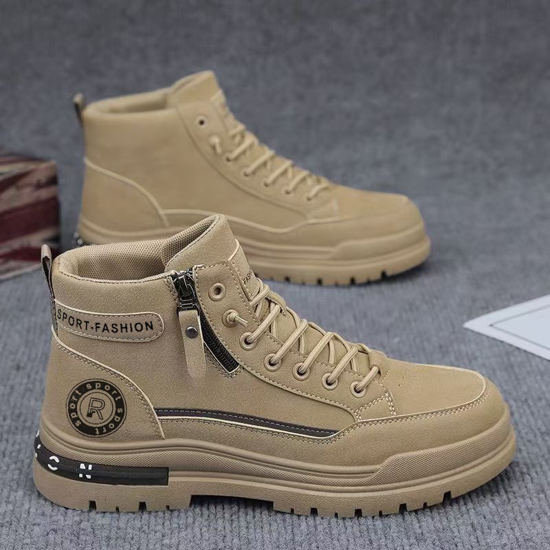 Men'S Shoes Hiking - Hommes rétro haut bottes de travail