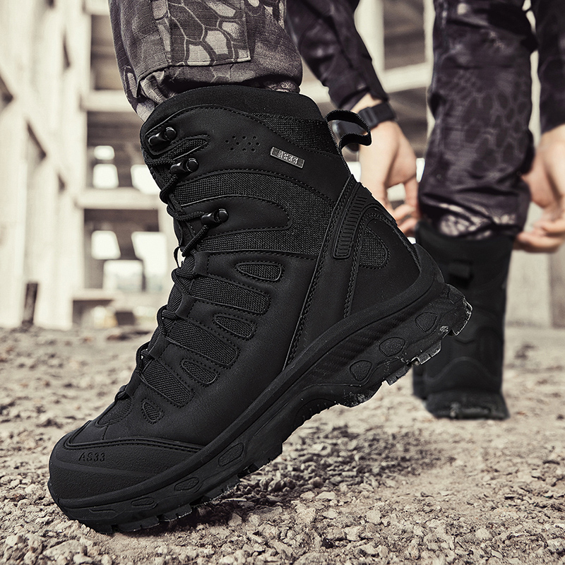Men'S Shoes Hiking - Nouveaux hommes bottes tactiques marque militaire