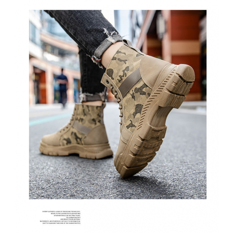 Men'S Shoes Hiking - Nouvelle mode hommes bottes hautes sport