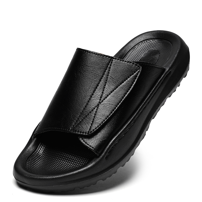 Mules en cuir Easy-top pour ho - Men Shoes Velcro avis et prix