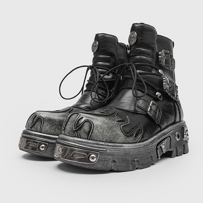 Bottes de moto pour hommes sty - Men'S Shoes With Height Increase avis et prix