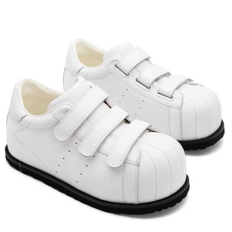 Chaussures de skate en cuir pl - Men Shoes Velcro avis et prix