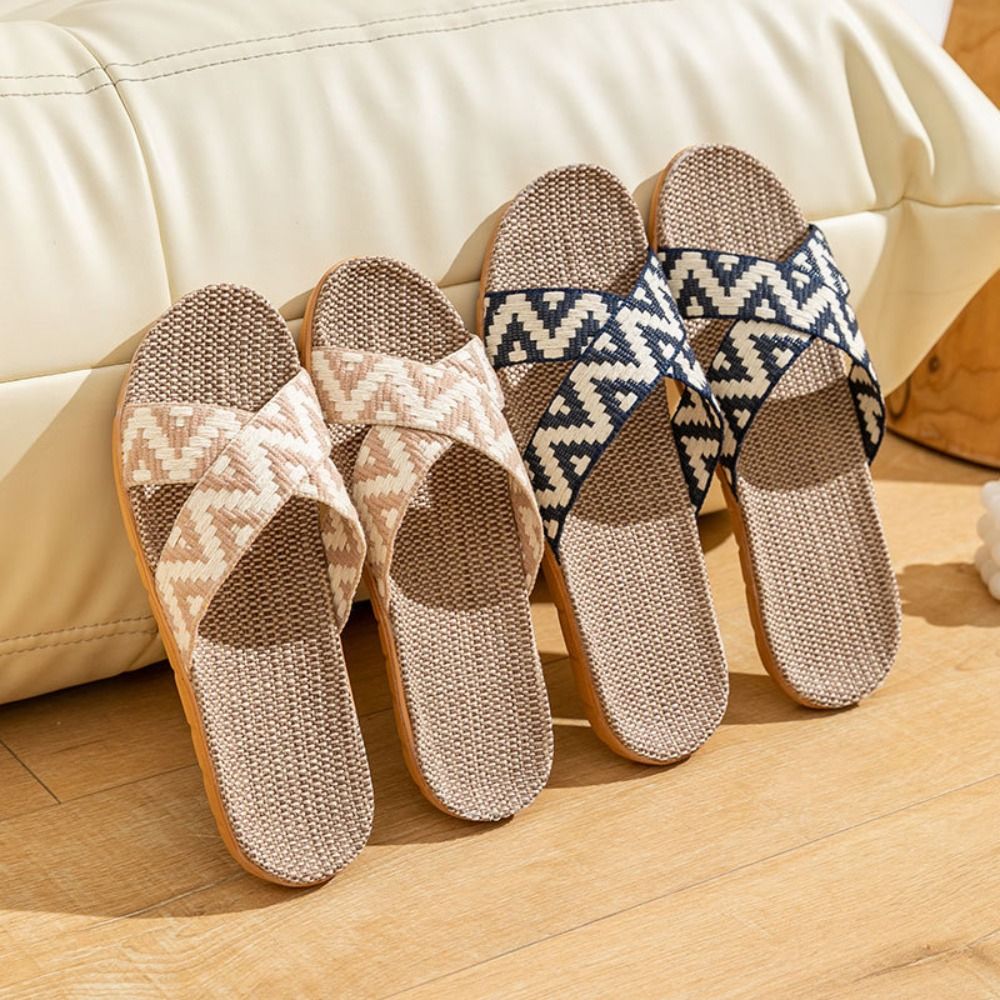 Chaussons croisés en lin style - Men Shoes Style avis et prix